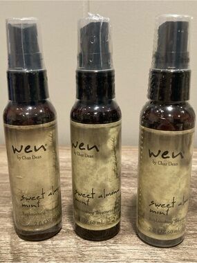 Wen by Chaz Dean-3 Sweet Almond Mint Replenishing Treatment Mist 2oz 60mL Sealed